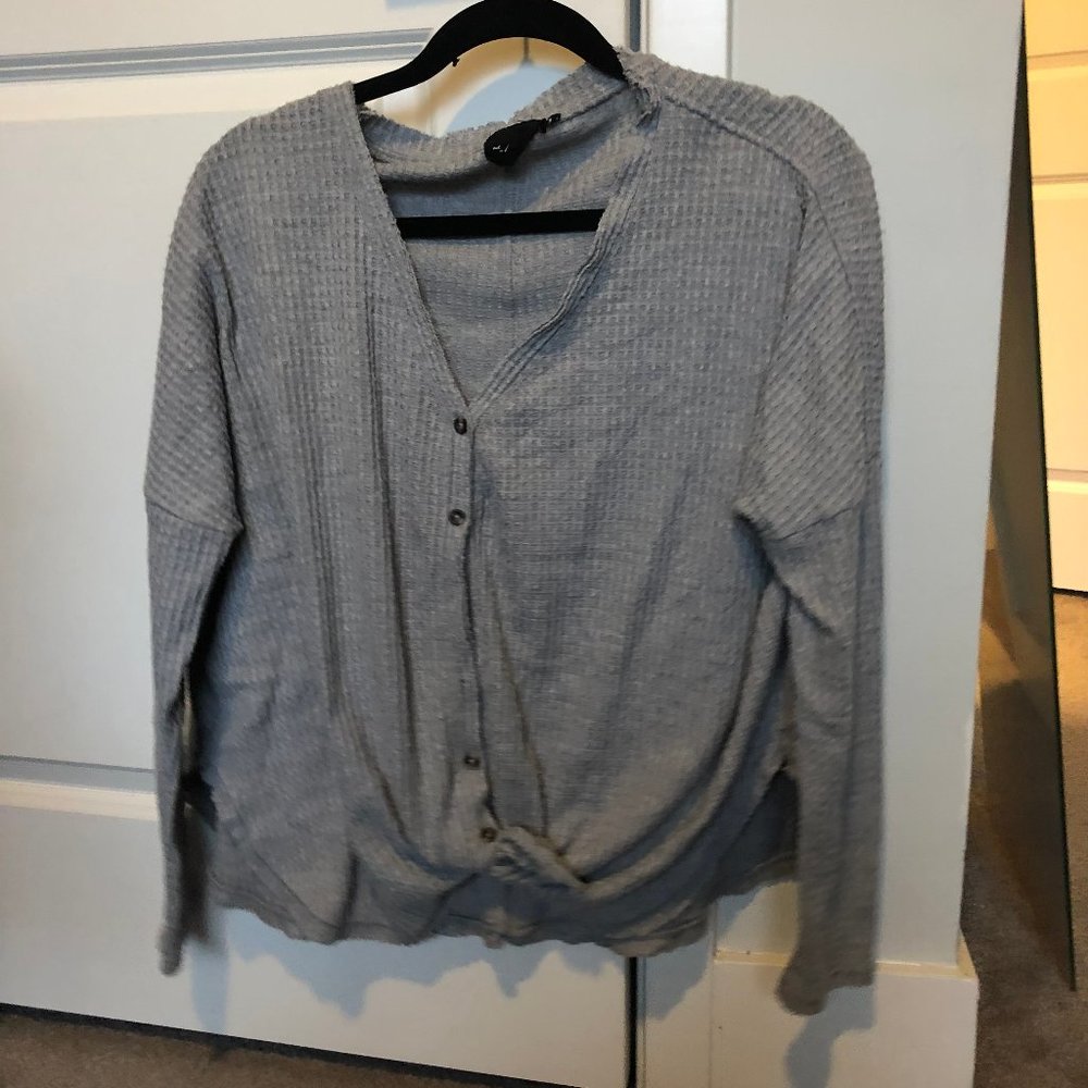 Out From Under Jojo Oversized Button-Front Top
